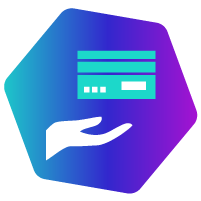 ilustra��o de m�o segurando cart�o