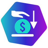 ilustra��o de m�o inserindo moeda em local representando dep�sito