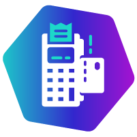 ilustra��o de maquininha de cart�o