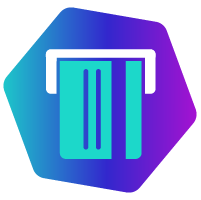 ilustra��o de cart�o inserido em m�quina para saque de dinheiro